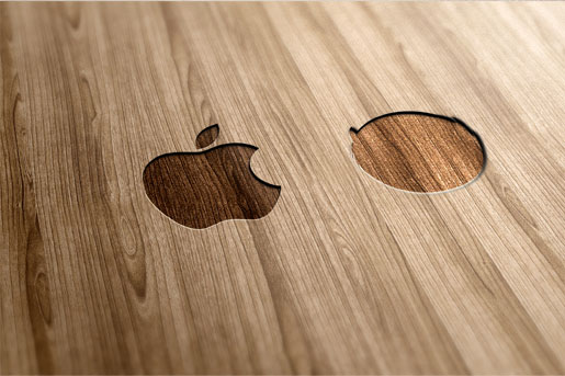 When applying it on a hard surface in the real world, its properties are lost. And the logo cannot be used for such purposes any more.